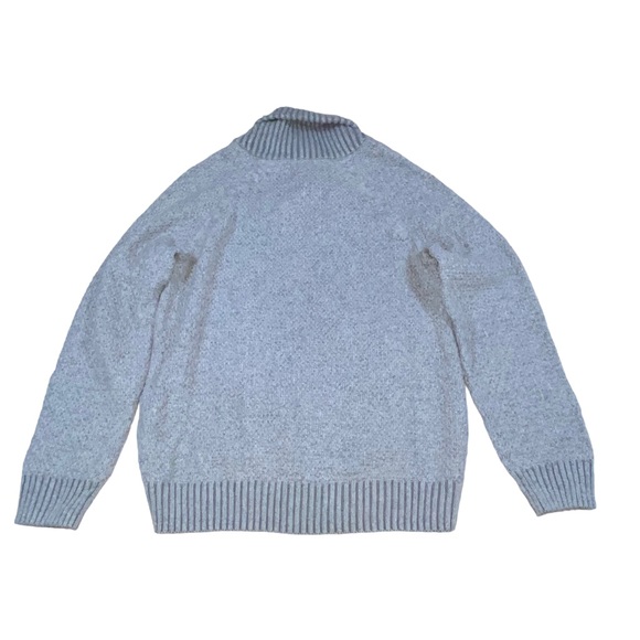 H & M Shawl Neck Wool Blend Gray Knit Sweater - Men’s Large - Picture 6 of 13